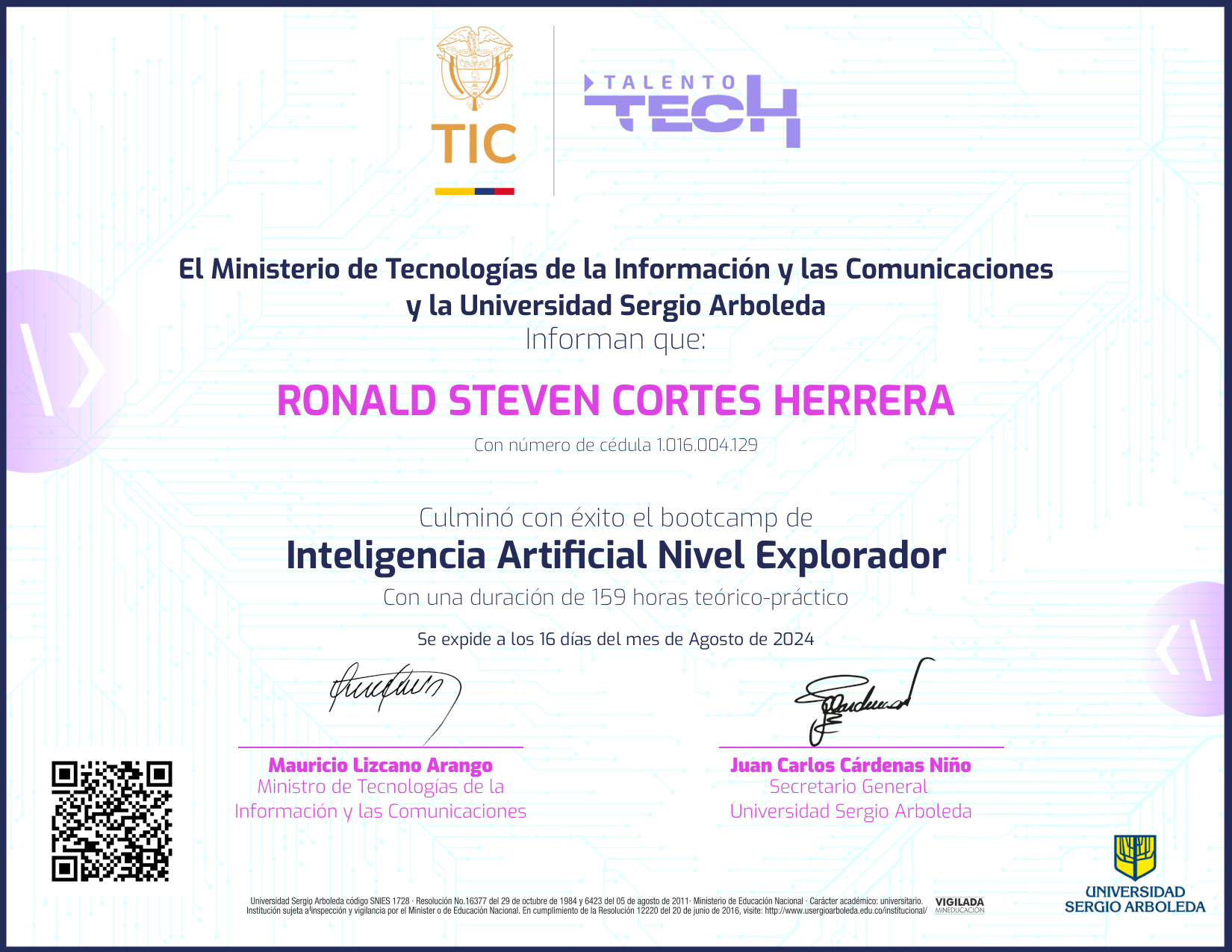 Inteligencia Artificial NFT on Algorand