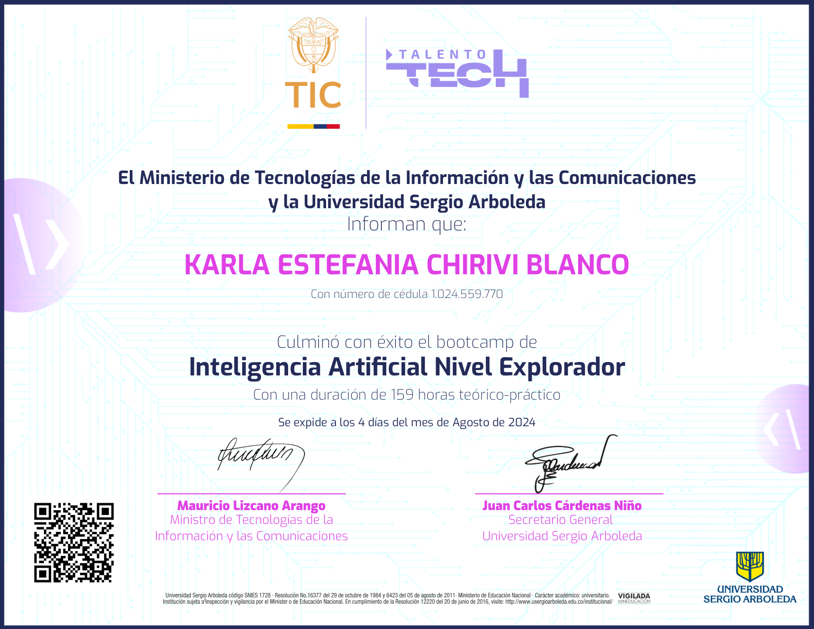 Inteligencia Artificial NFT on Algorand
