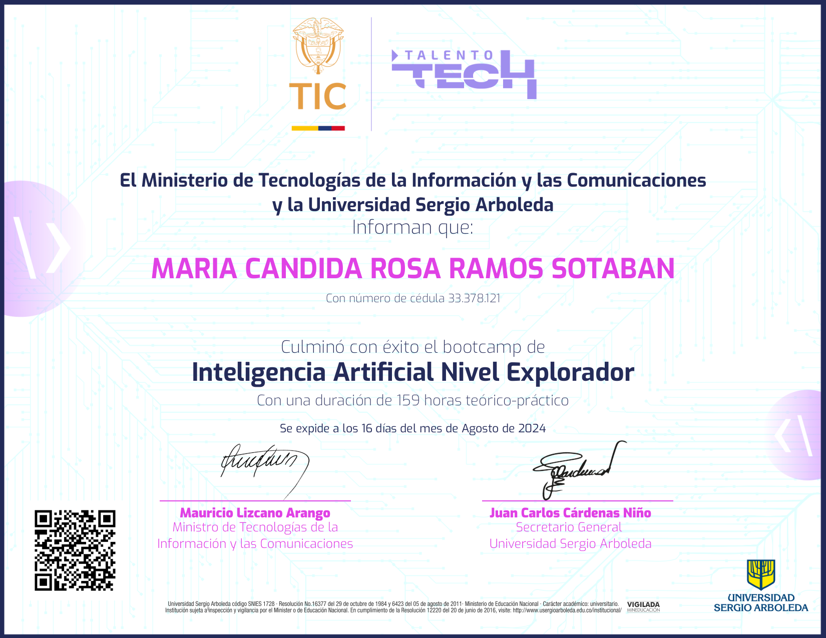 Inteligencia Artificial NFT on Algorand