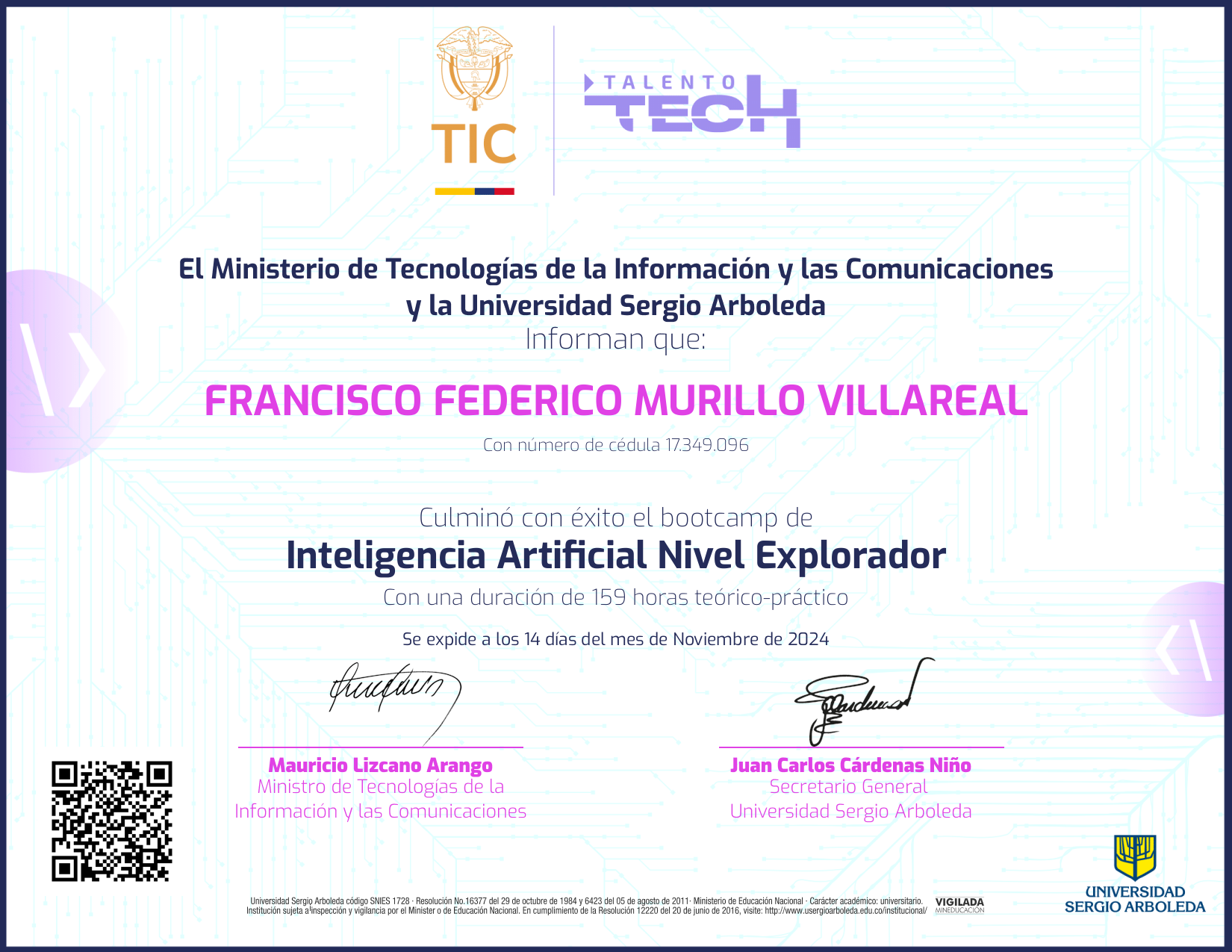 Inteligencia Artificial NFT on Algorand