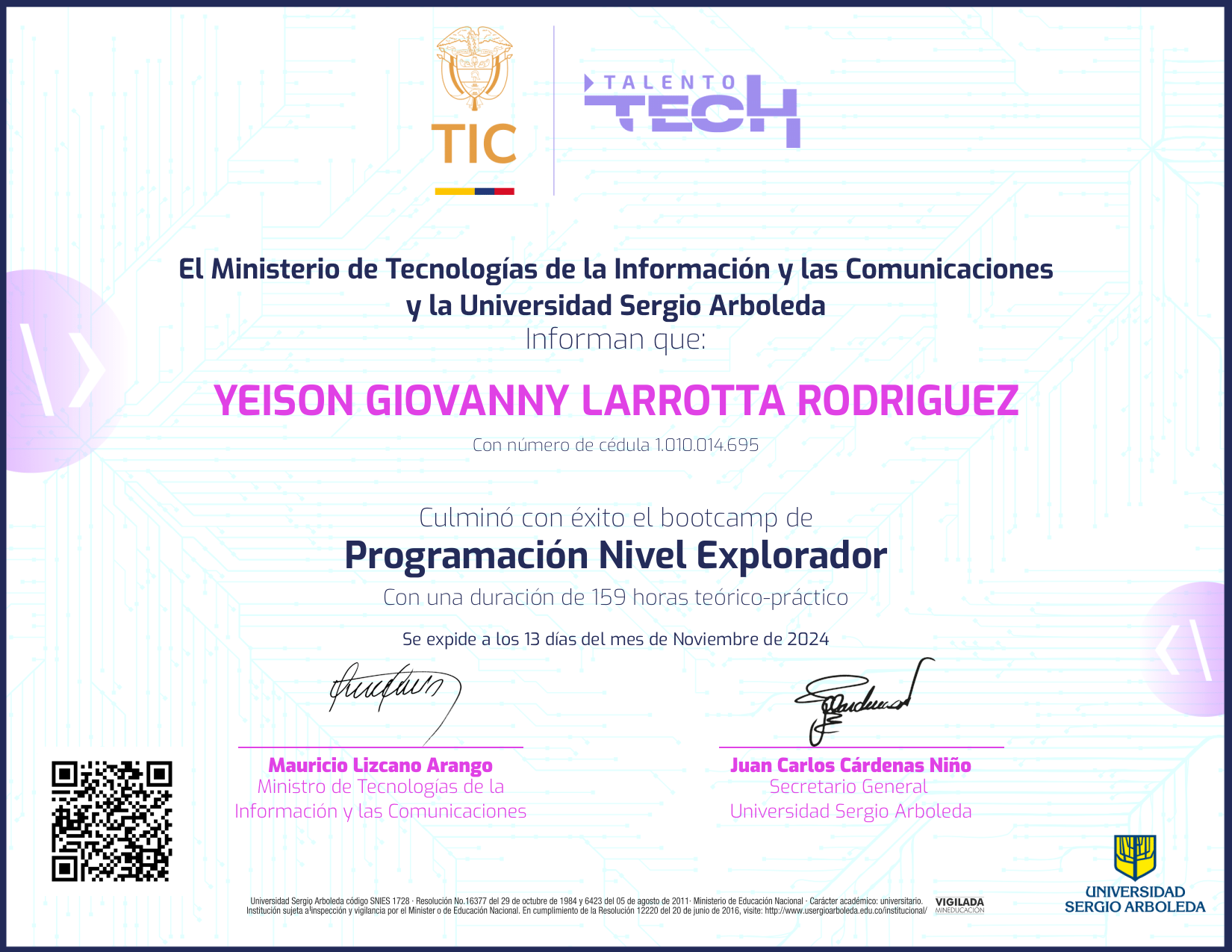 Programación NFT on Algorand