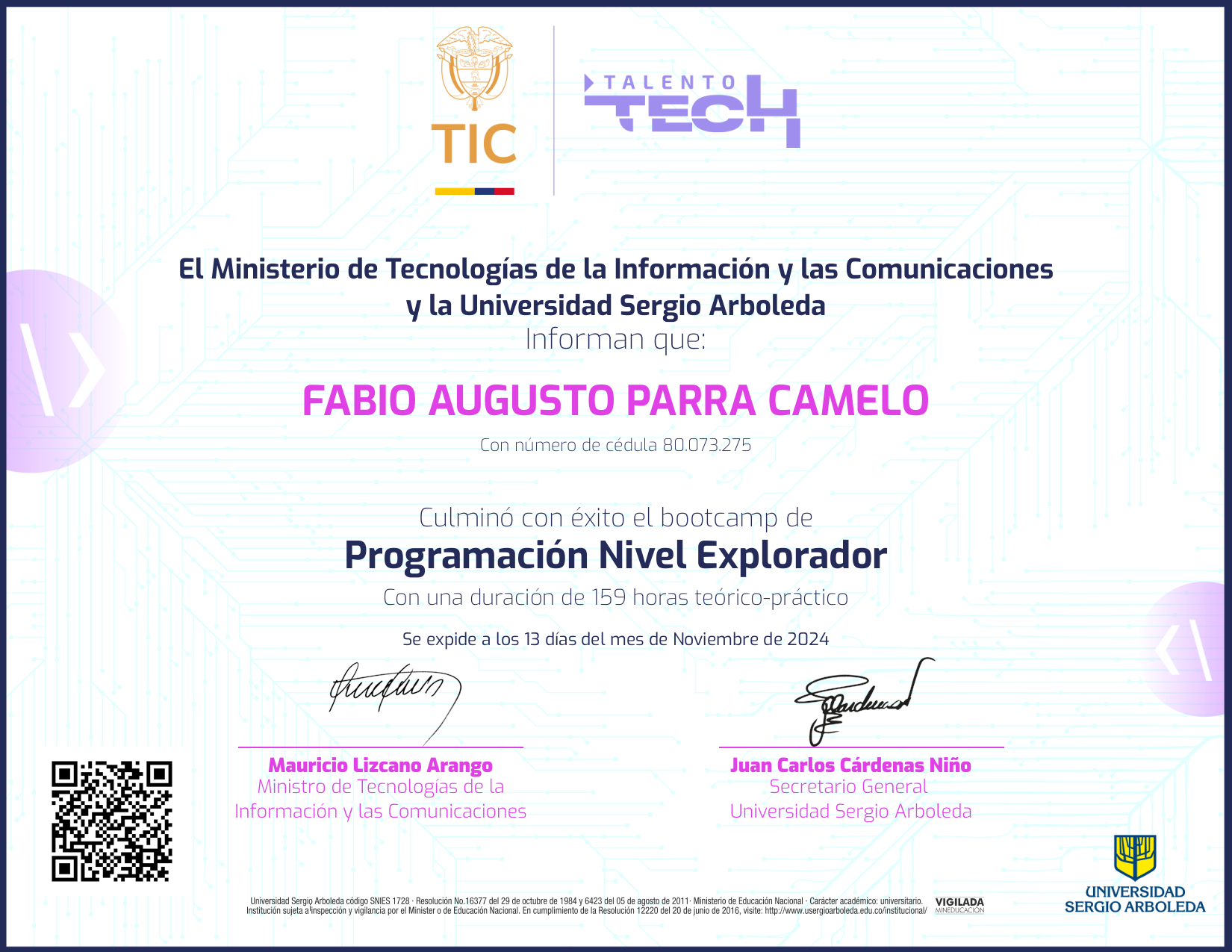 Programación NFT on Algorand