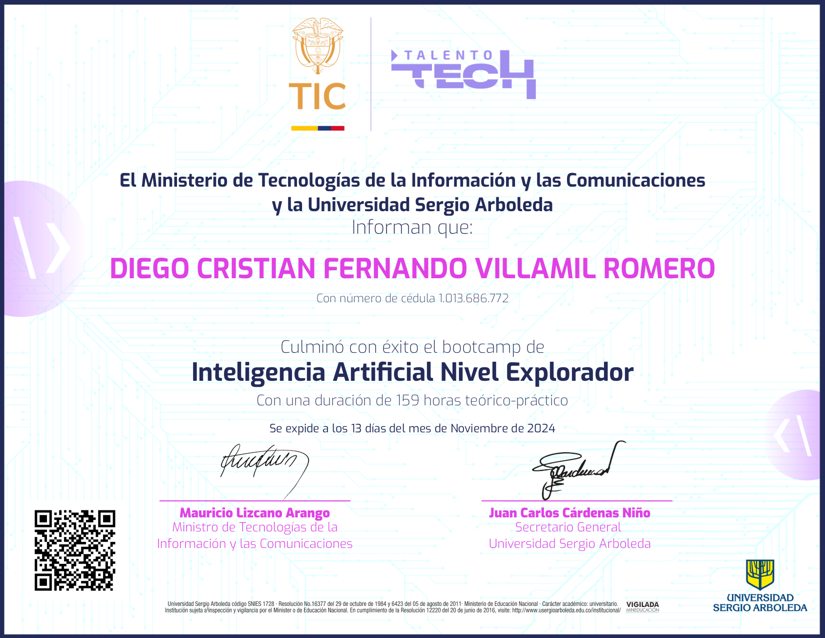 Inteligencia Artificial NFT on Algorand