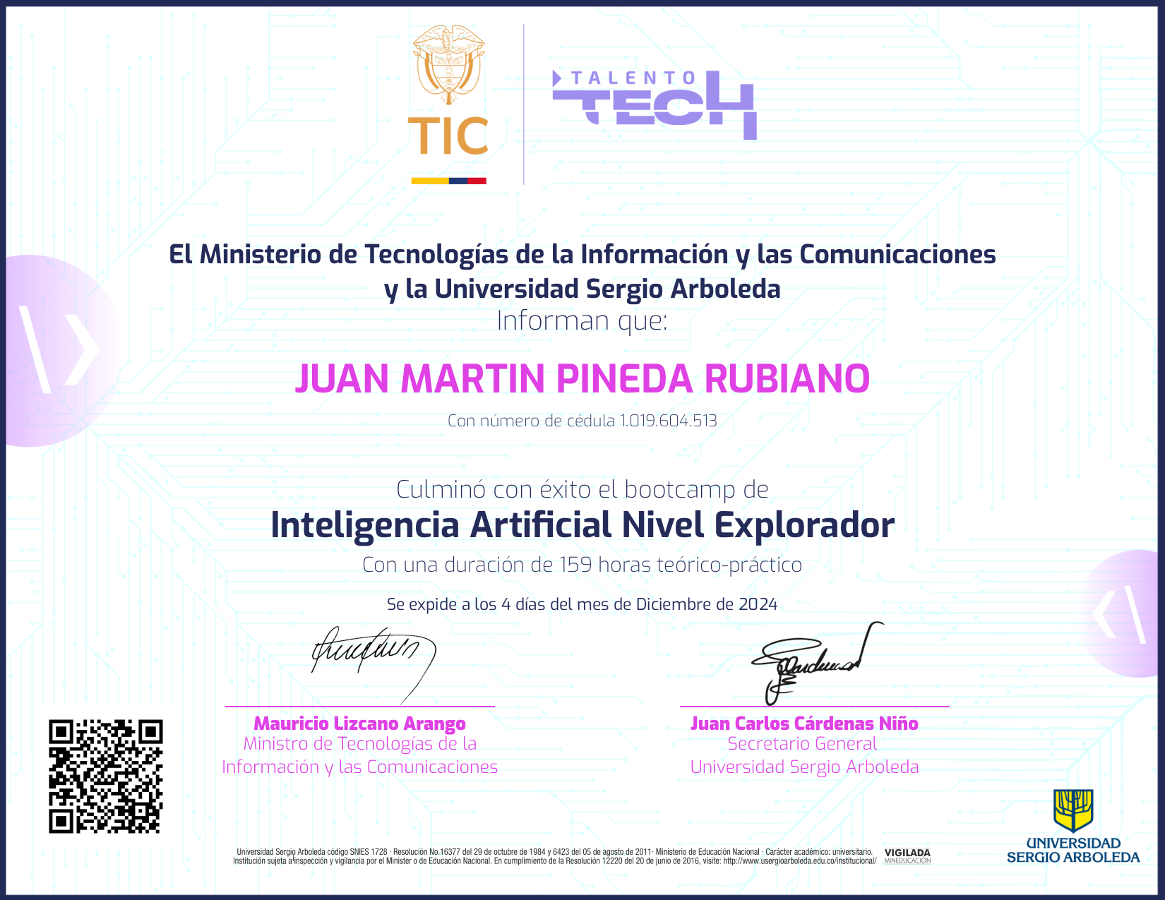 Inteligencia Artificial NFT on Algorand
