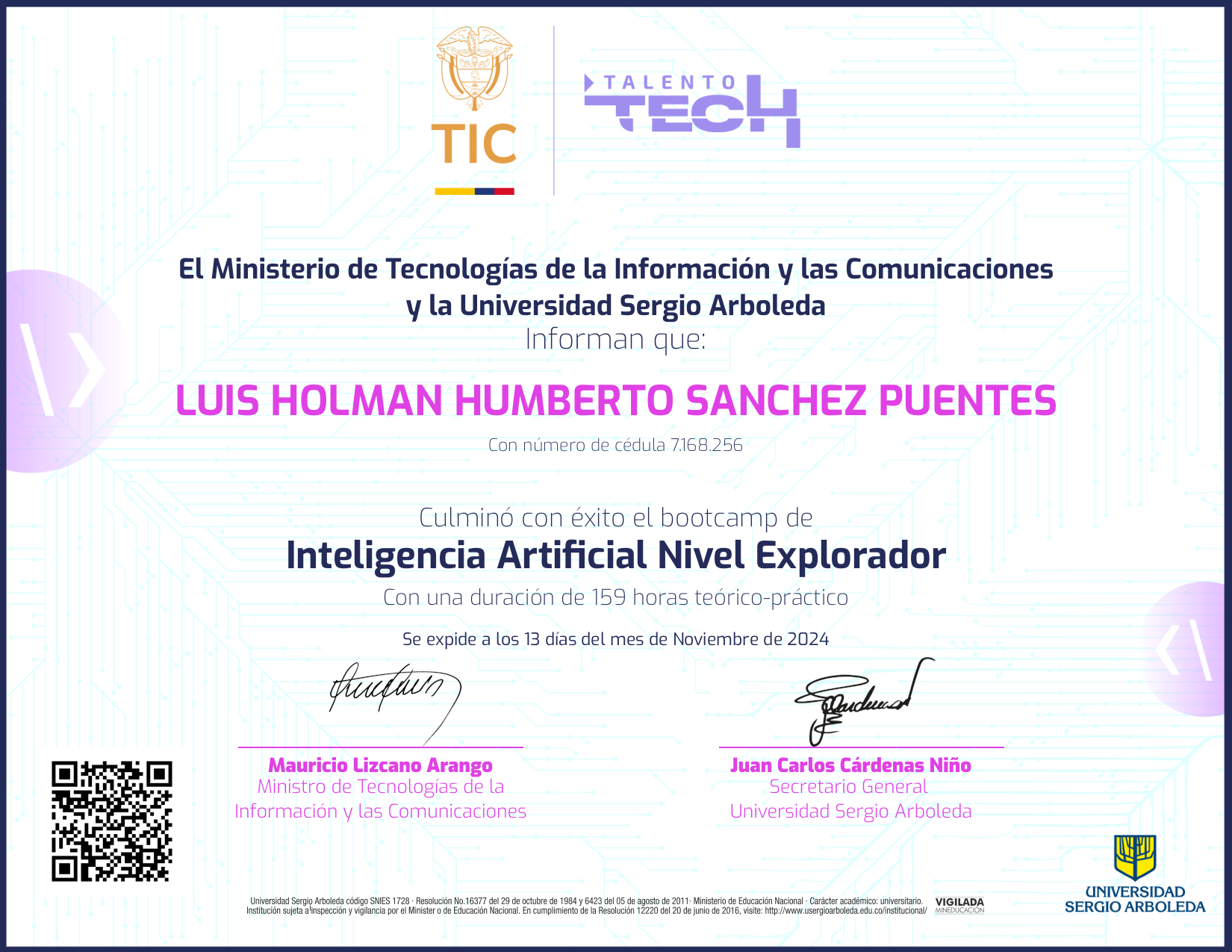 Inteligencia Artificial NFT on Algorand