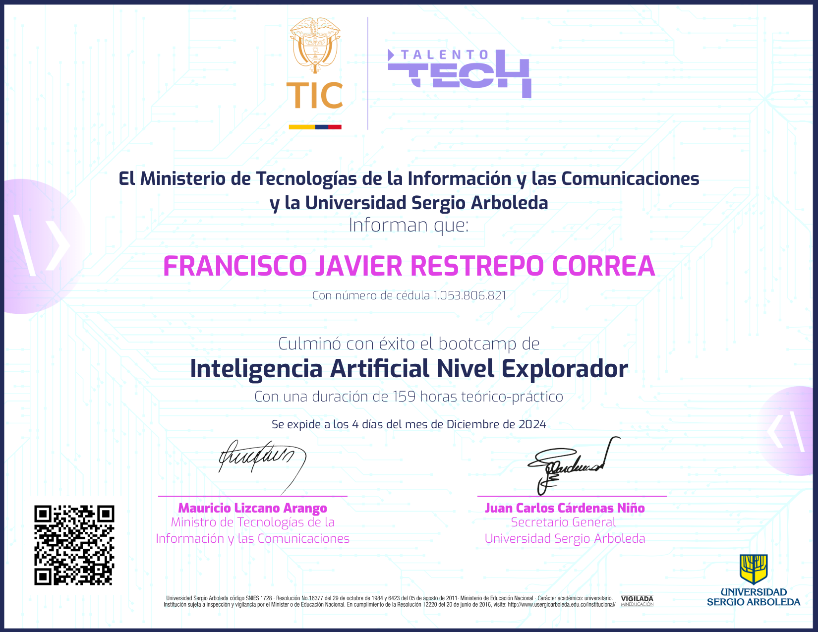 Inteligencia Artificial NFT on Algorand