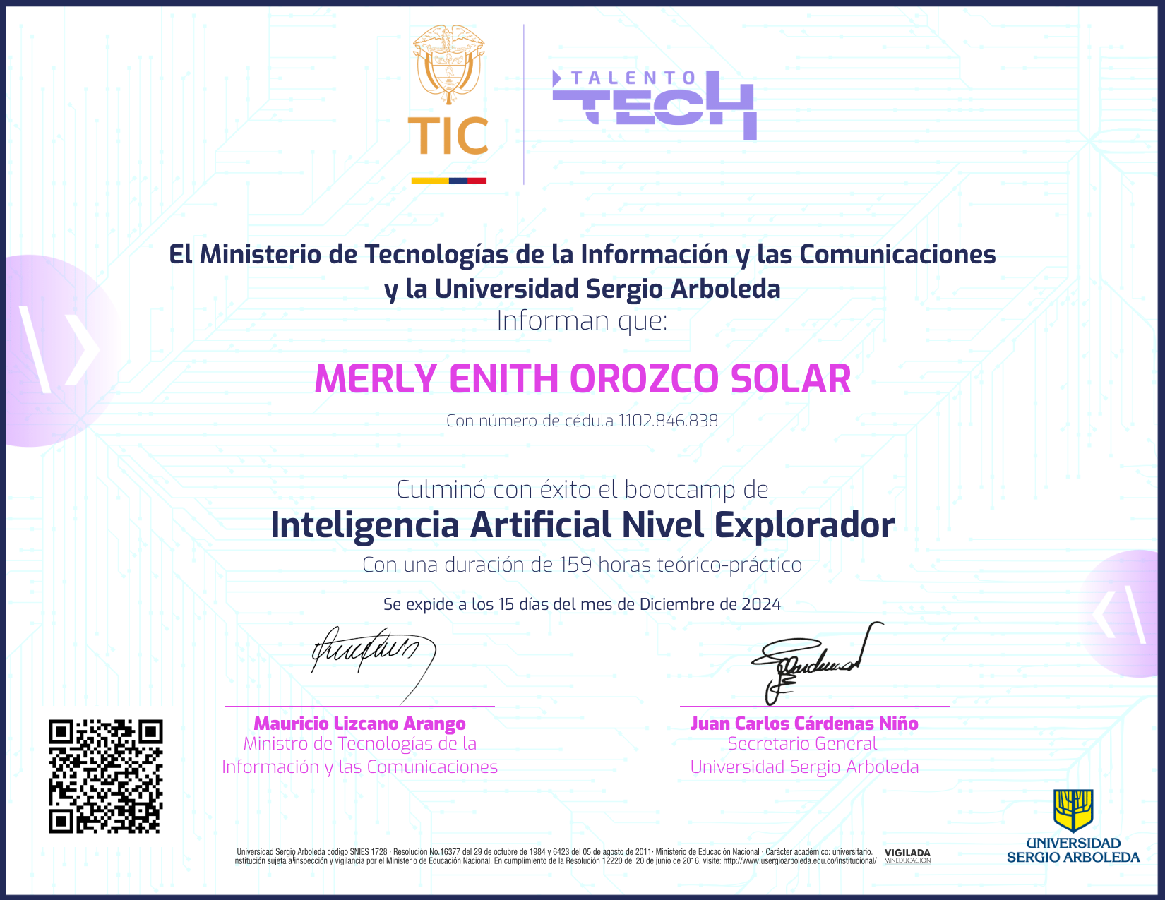 Inteligencia Artificial NFT on Algorand