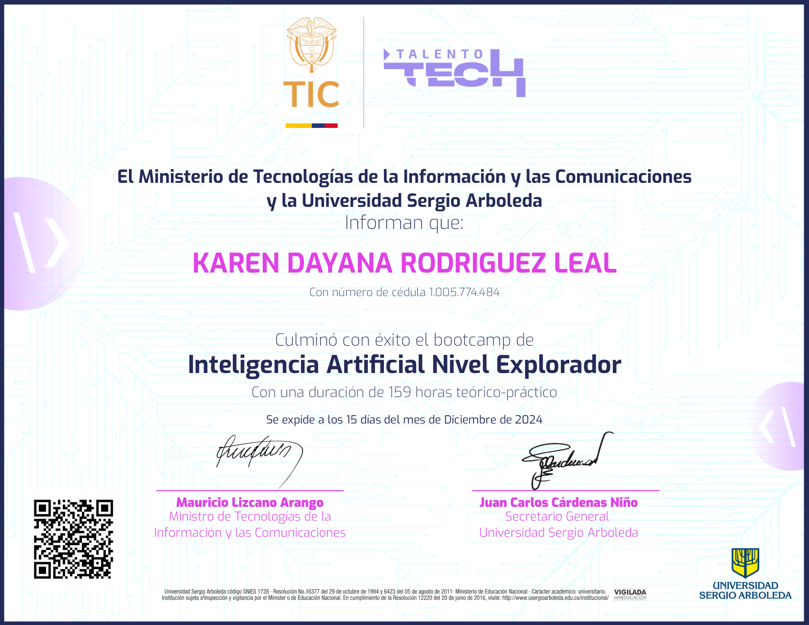 Inteligencia Artificial NFT on Algorand