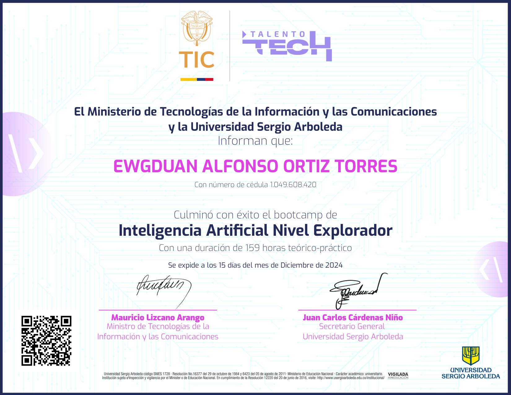 Inteligencia Artificial NFT on Algorand