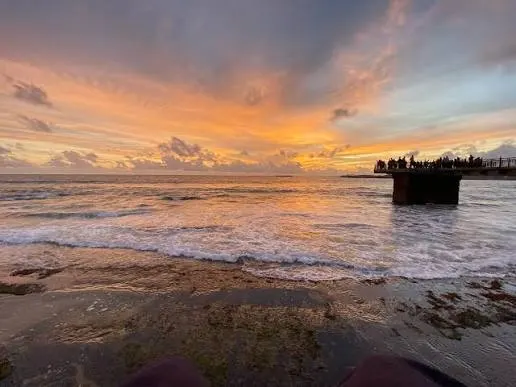 Sunset at Galle Face Green