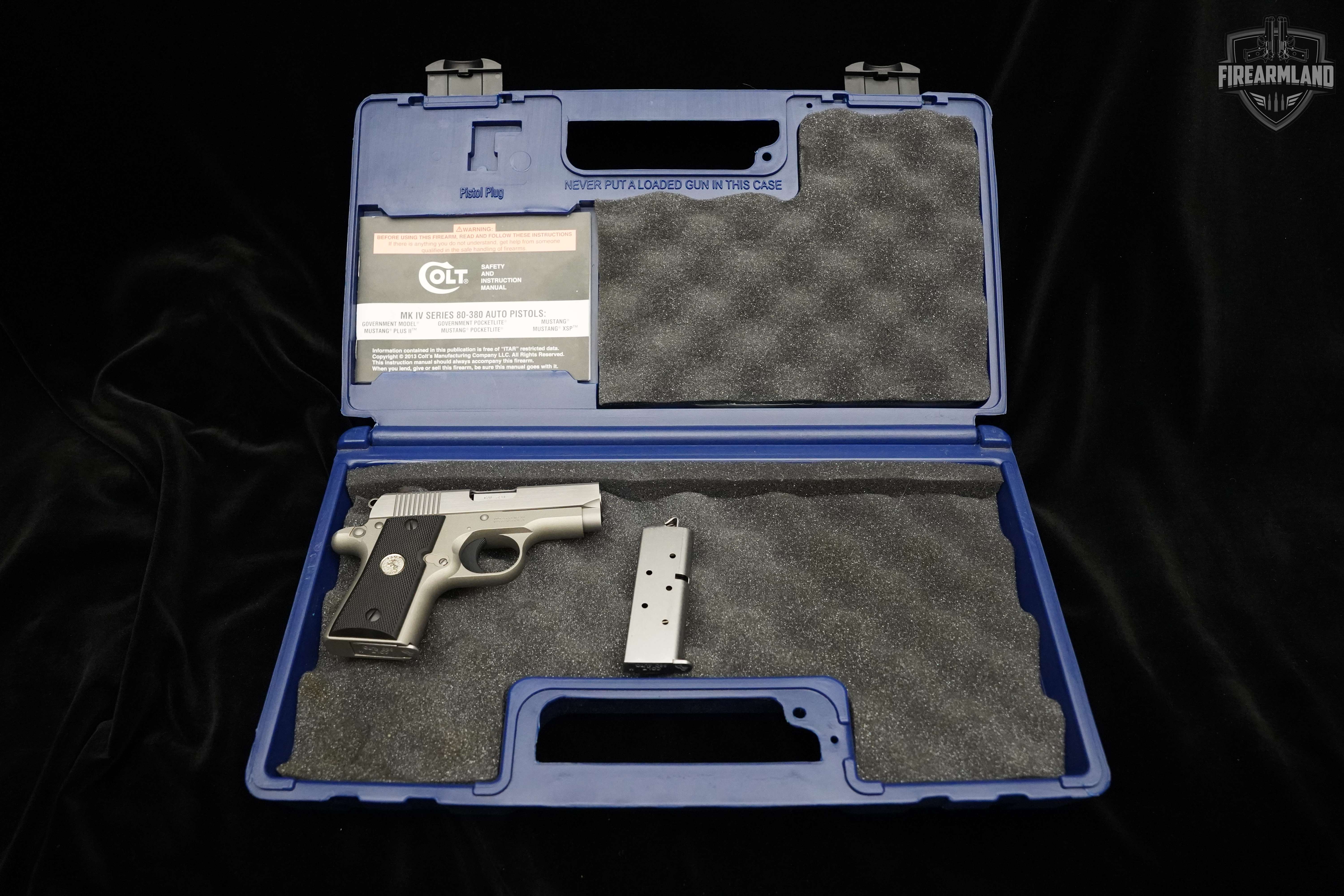 2014 Colt Mustang Pocketlite .380 ACP Stainless Steel in Excellent Condition Image 2