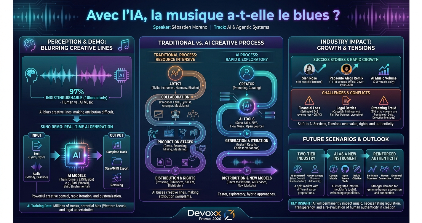 Avec l’IA, la musique a-t-elle le blues ? infographic