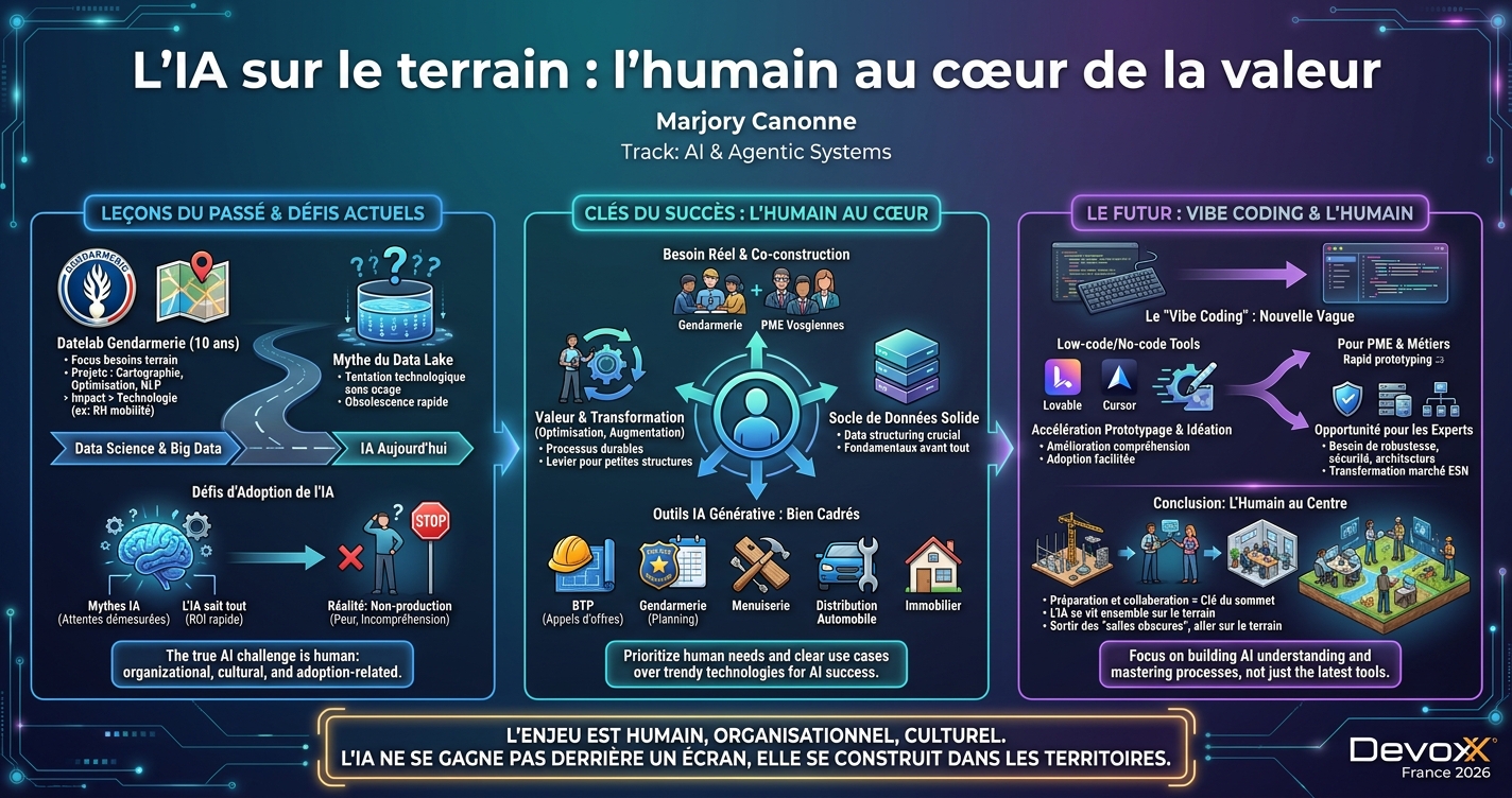 L’IA sur le terrain : l’humain au cœur de la valeur infographic
