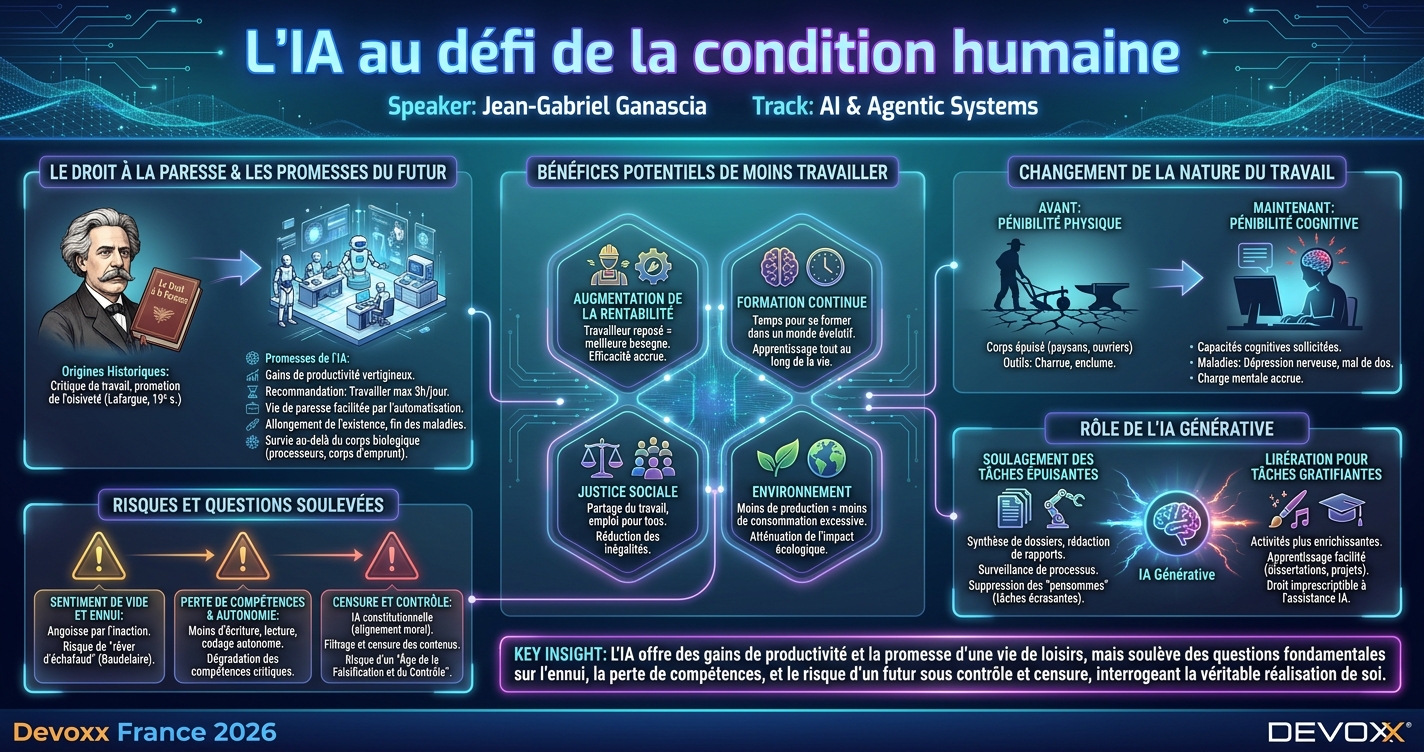 L'IA au défi de la condition humaine infographic