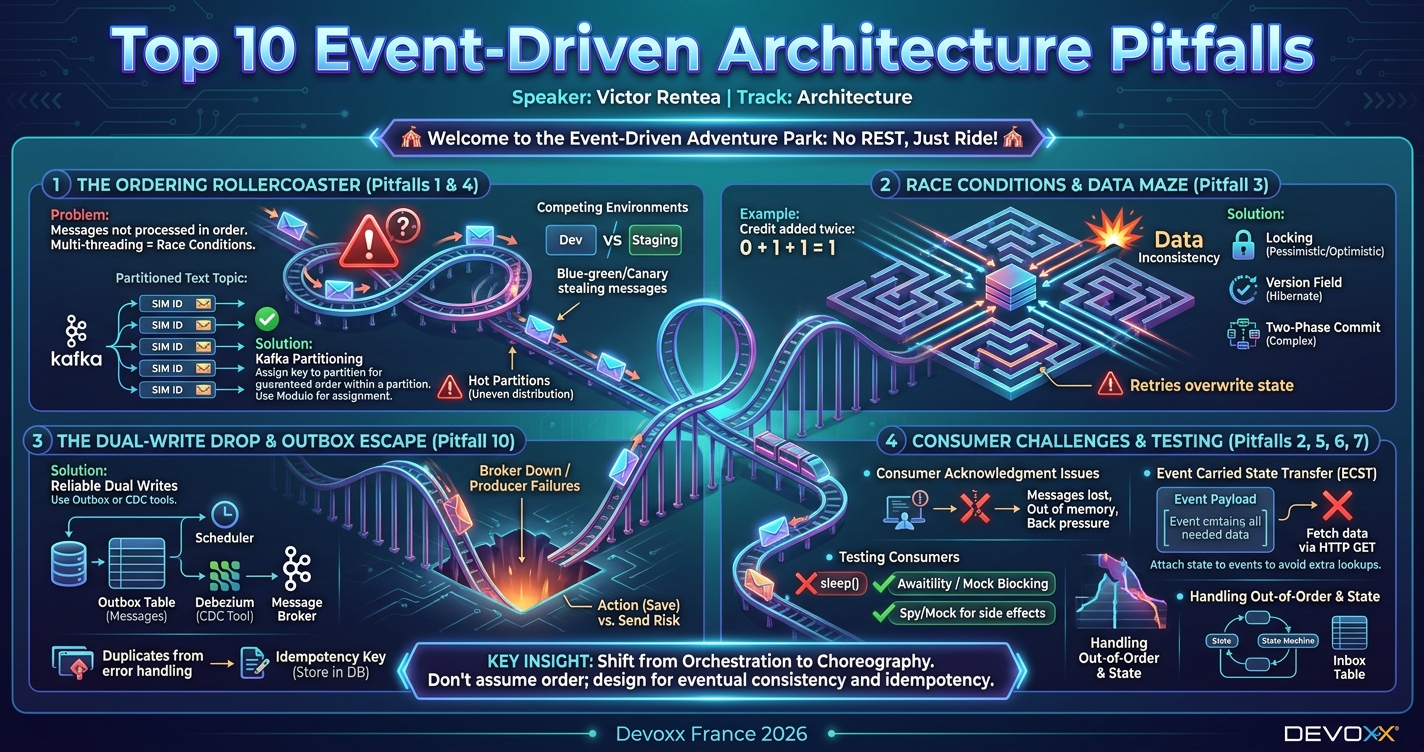 Top 10 Event-Driven Architecture Pitfalls infographic