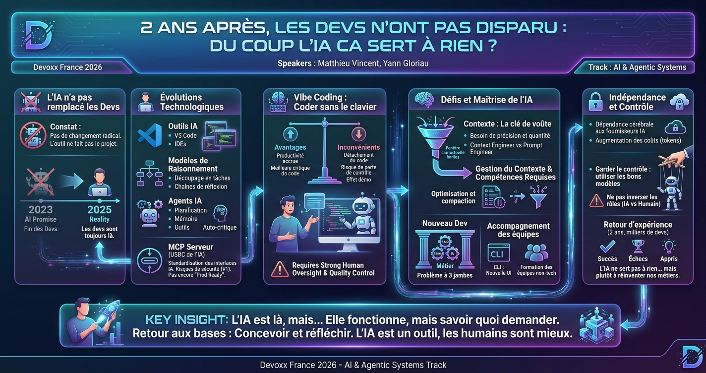 2 ans après, les devs n'ont pas disparu : du coup l'IA ca sert à rien ? infographic