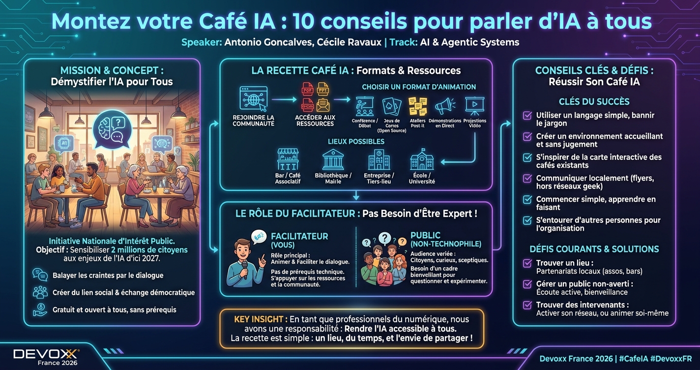 Montez votre Café IA : 10 conseils pour parler d'IA à tous infographic