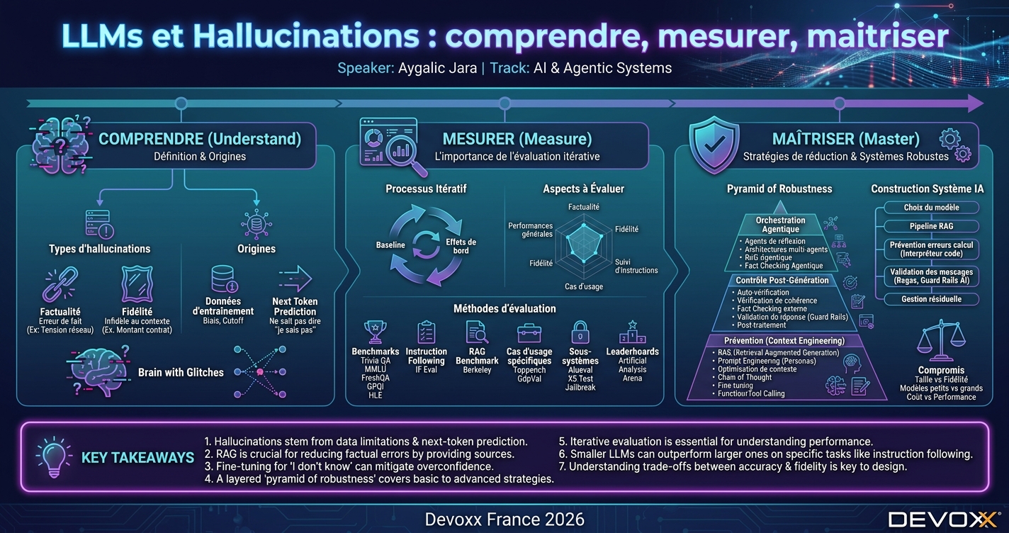 LLMs et Hallucinations : comprendre, mesurer, maitriser infographic