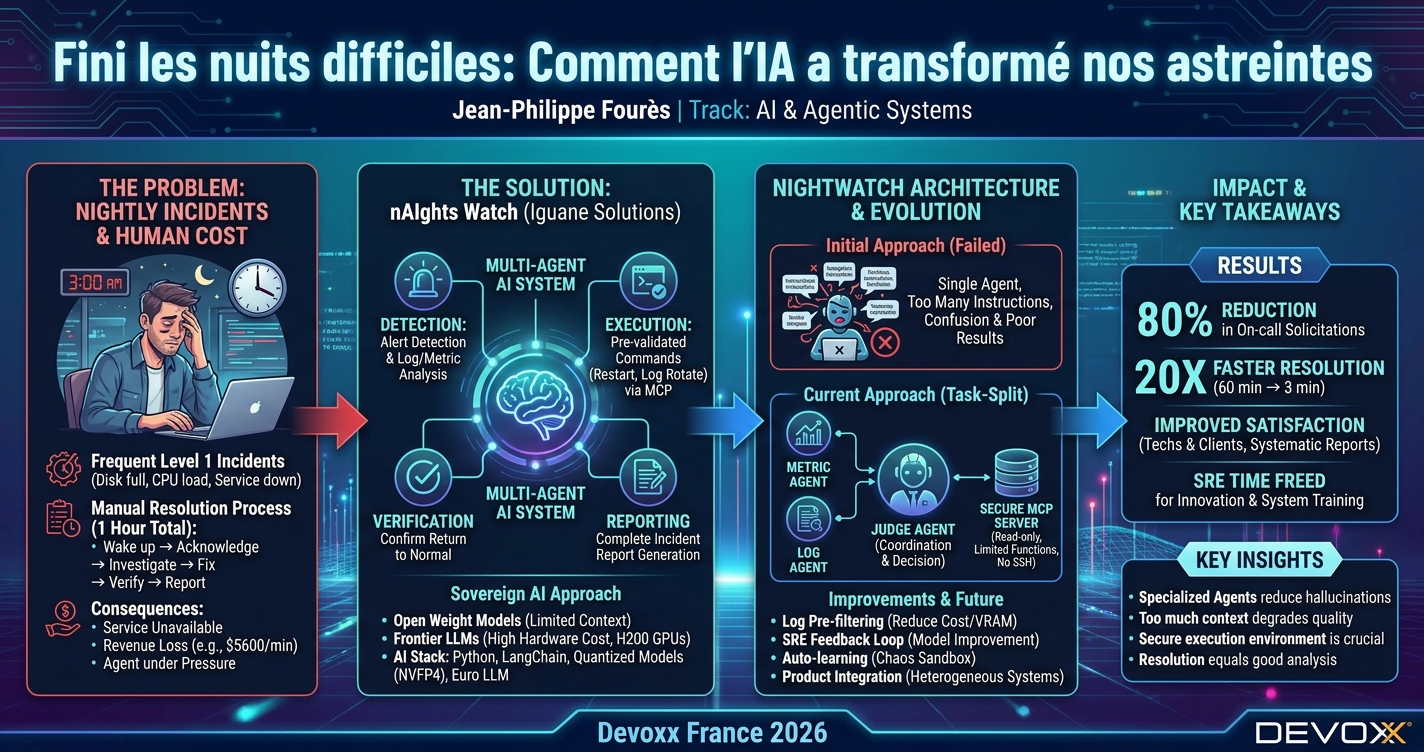 Fini les nuits difficiles: Comment l'IA a transformé nos astreintes infographic