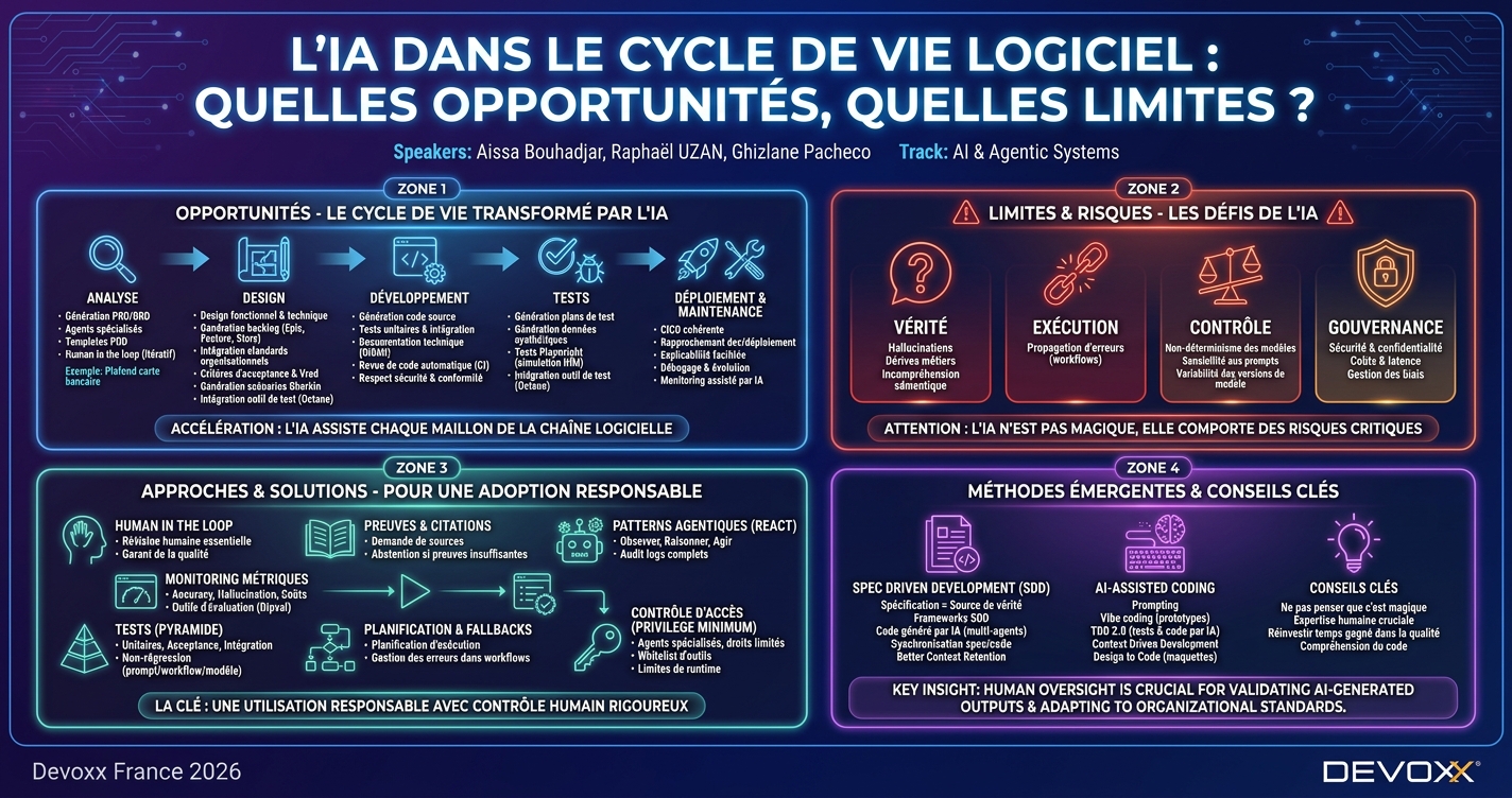 L'IA dans le cycle de vie logiciel : quelles opportunités, quelles limites ? infographic