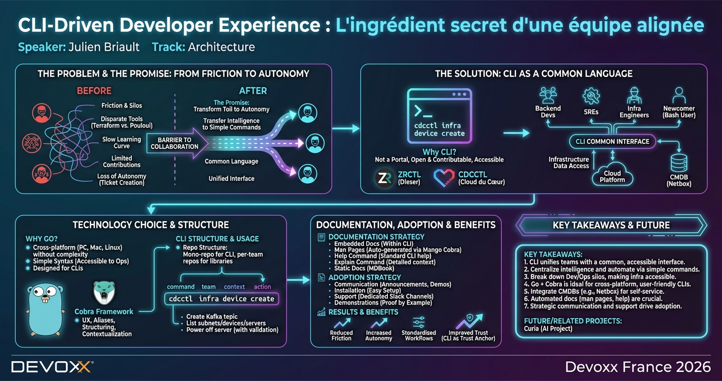 CLI-Driven Developer Experience : L'ingrédient secret d'une équipe alignée infographic