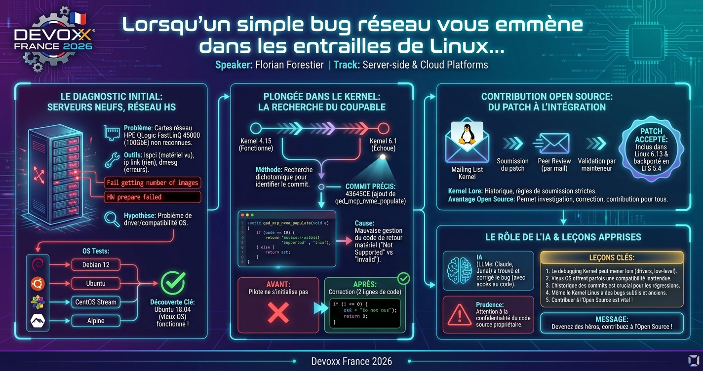 Lorsqu'un simple bug réseau vous emmène dans les entrailles de Linux... infographic