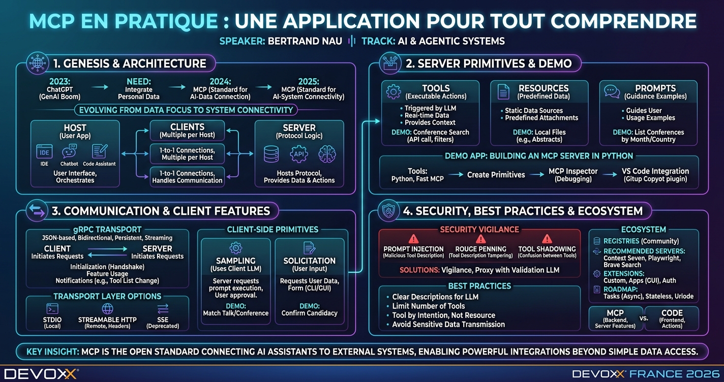 MCP en pratique : une application pour tout comprendre infographic