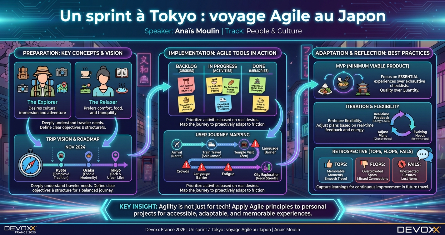 Un sprint à Tokyo : voyage Agile au Japon infographic