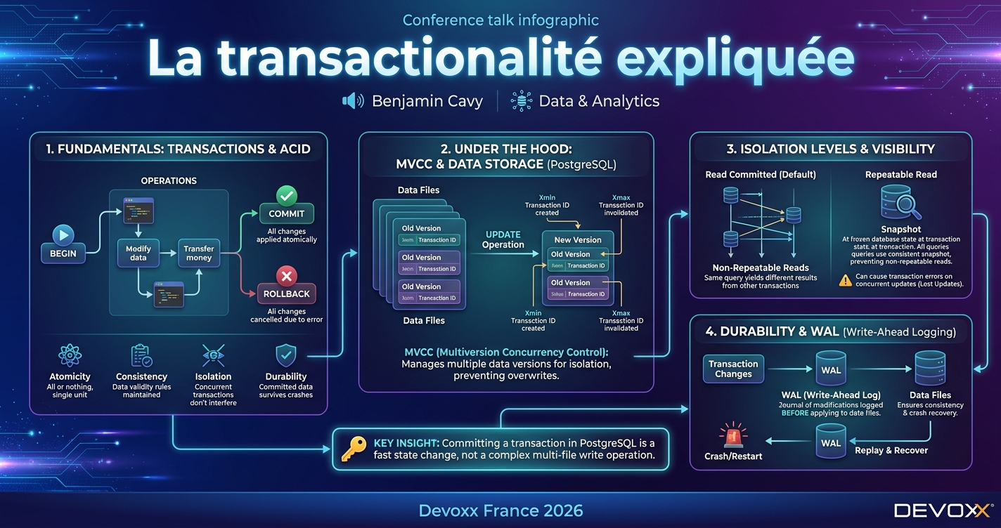 La transactionalité expliquée infographic