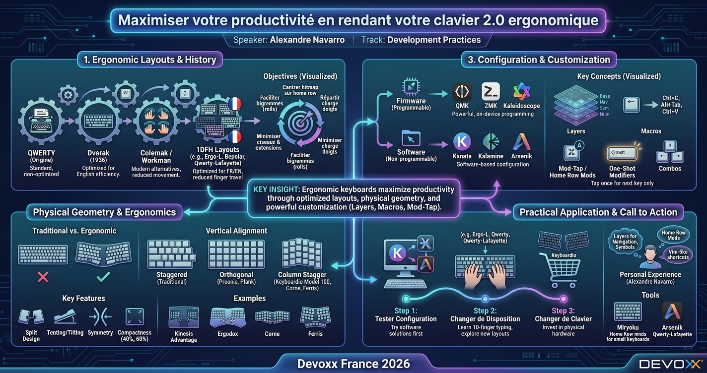 Maximiser votre productivité en rendant votre clavier 2.0 ergonomique infographic