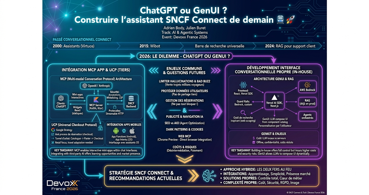 ChatGPT ou GenUI ? Construire l'assistant SNCF Connect de demain 🚆 🚀 infographic