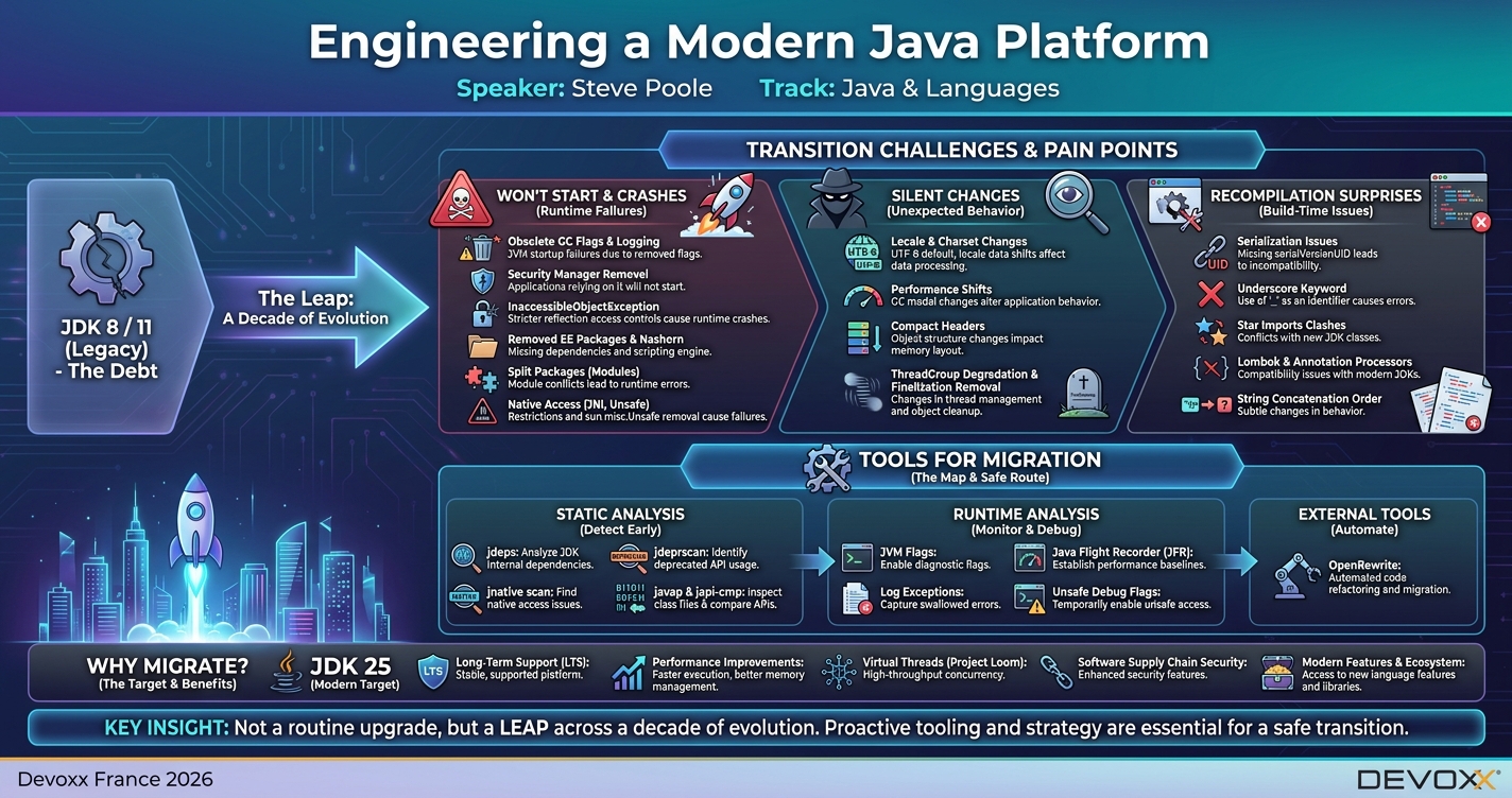 Engineering a Modern Java Platform infographic