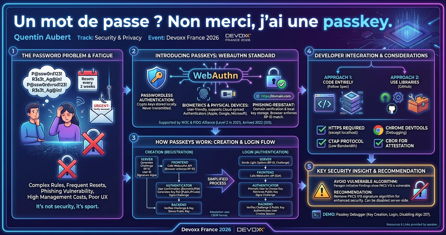 Un mot de passe ? Non merci, j’ai une passkey. infographic