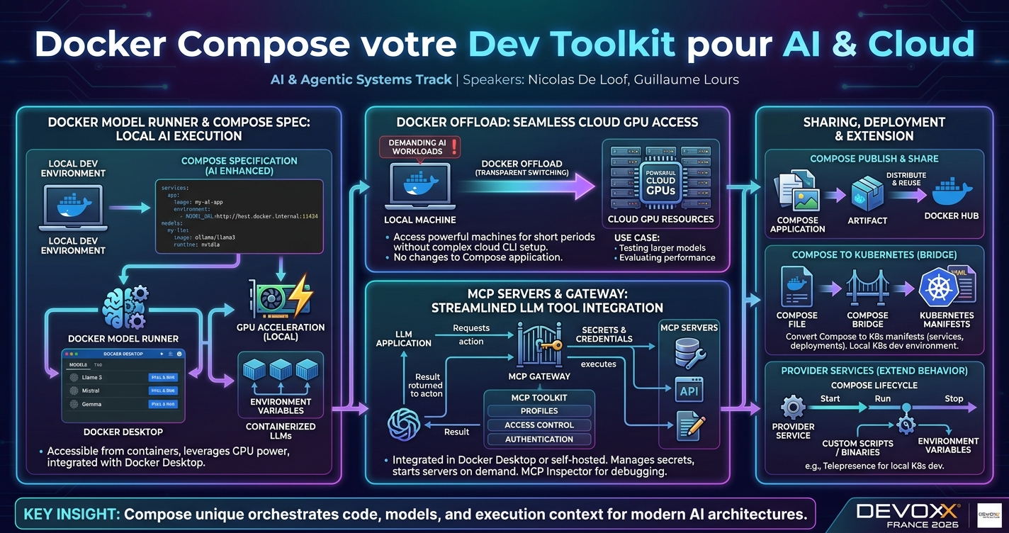 Docker Compose votre Dev Toolkit pour AI & Cloud infographic