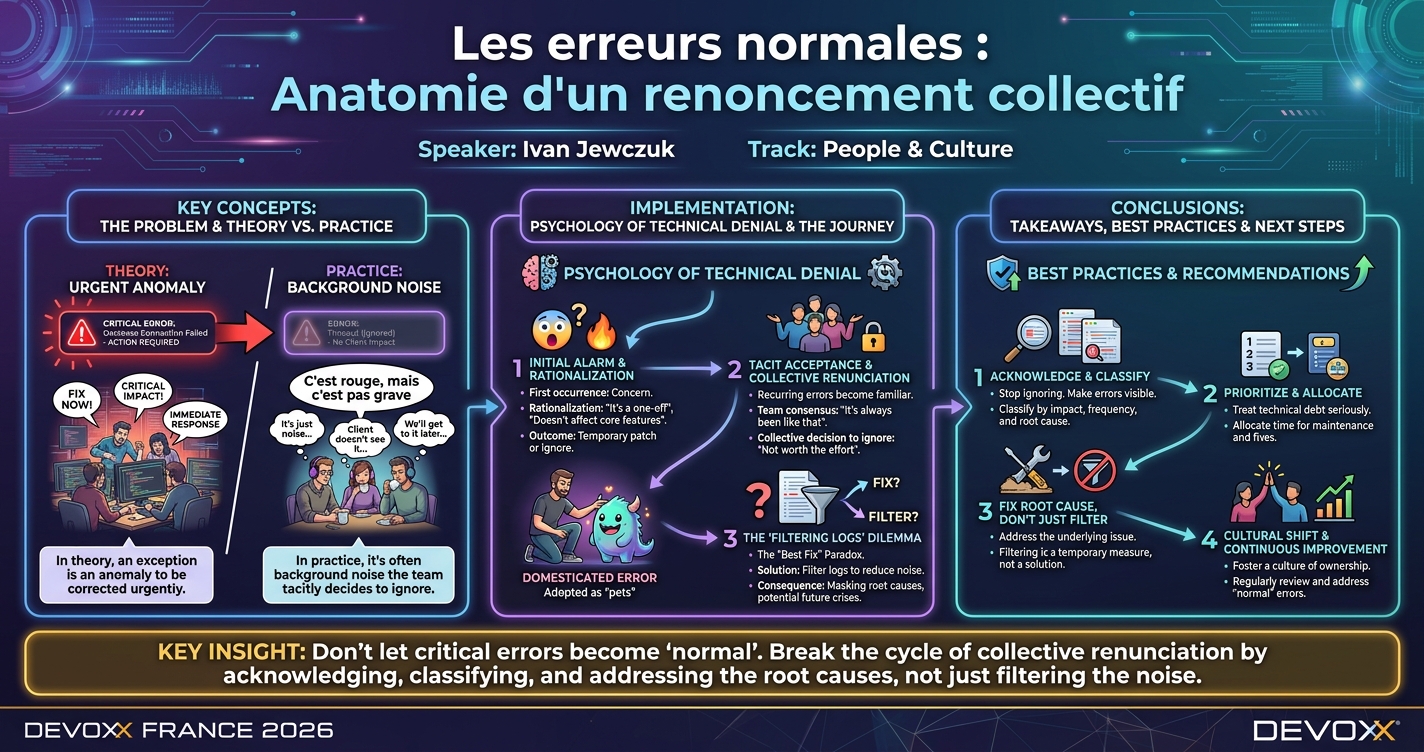 Les erreurs normales : Anatomie d'un renoncement collectif infographic