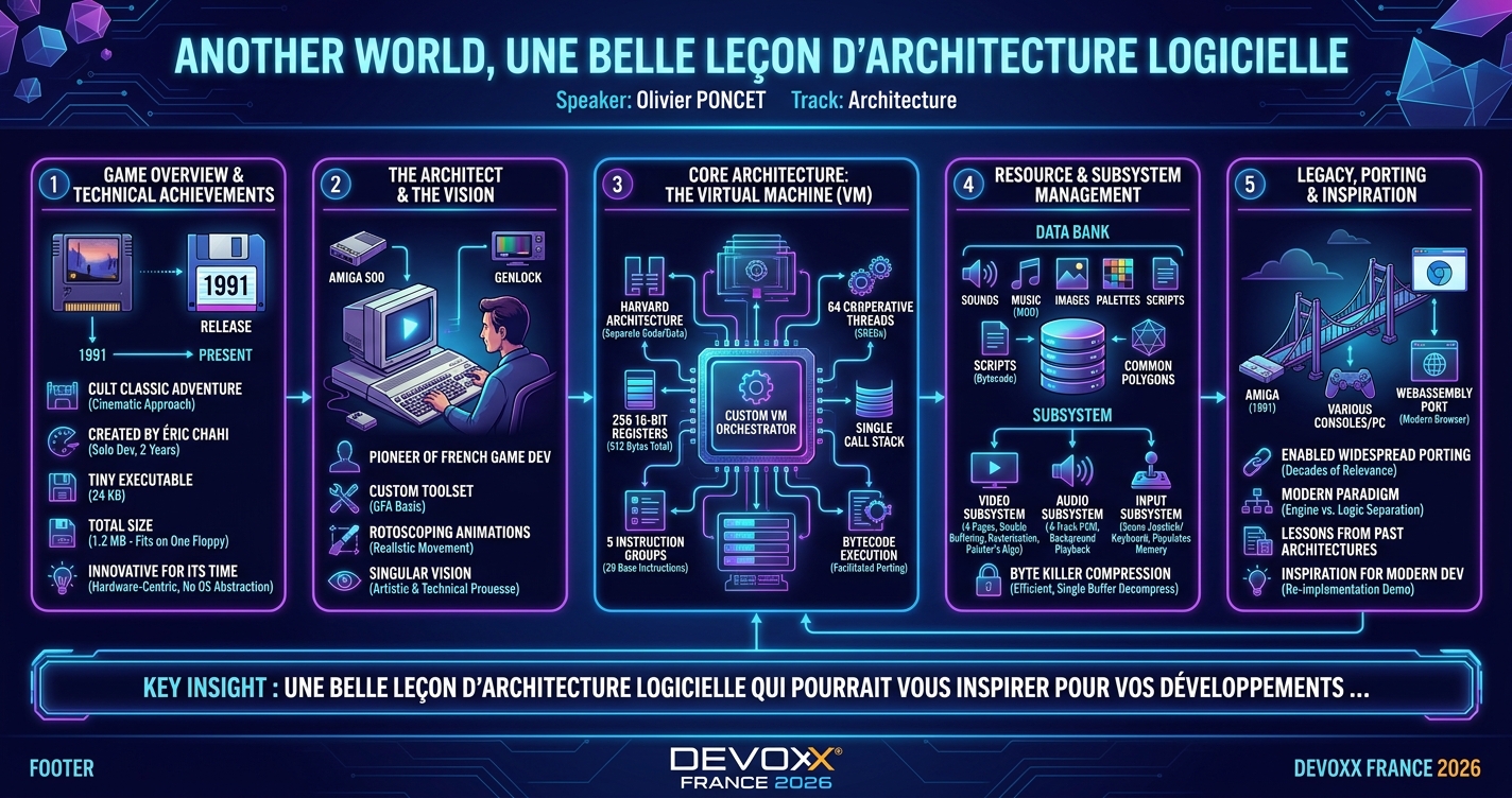 Another World, une belle leçon d’architecture logicielle infographic