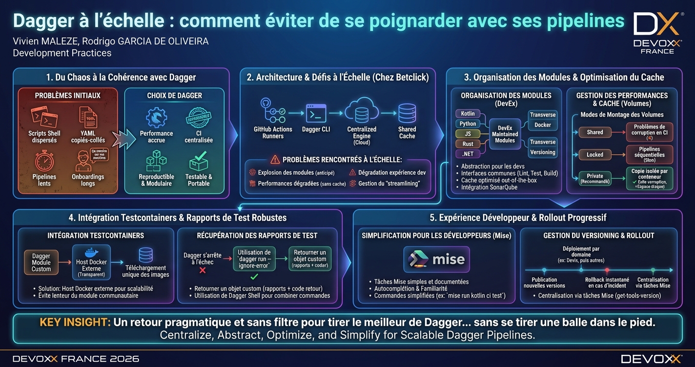 Dagger à l’échelle : comment éviter de se poignarder avec ses pipelines infographic