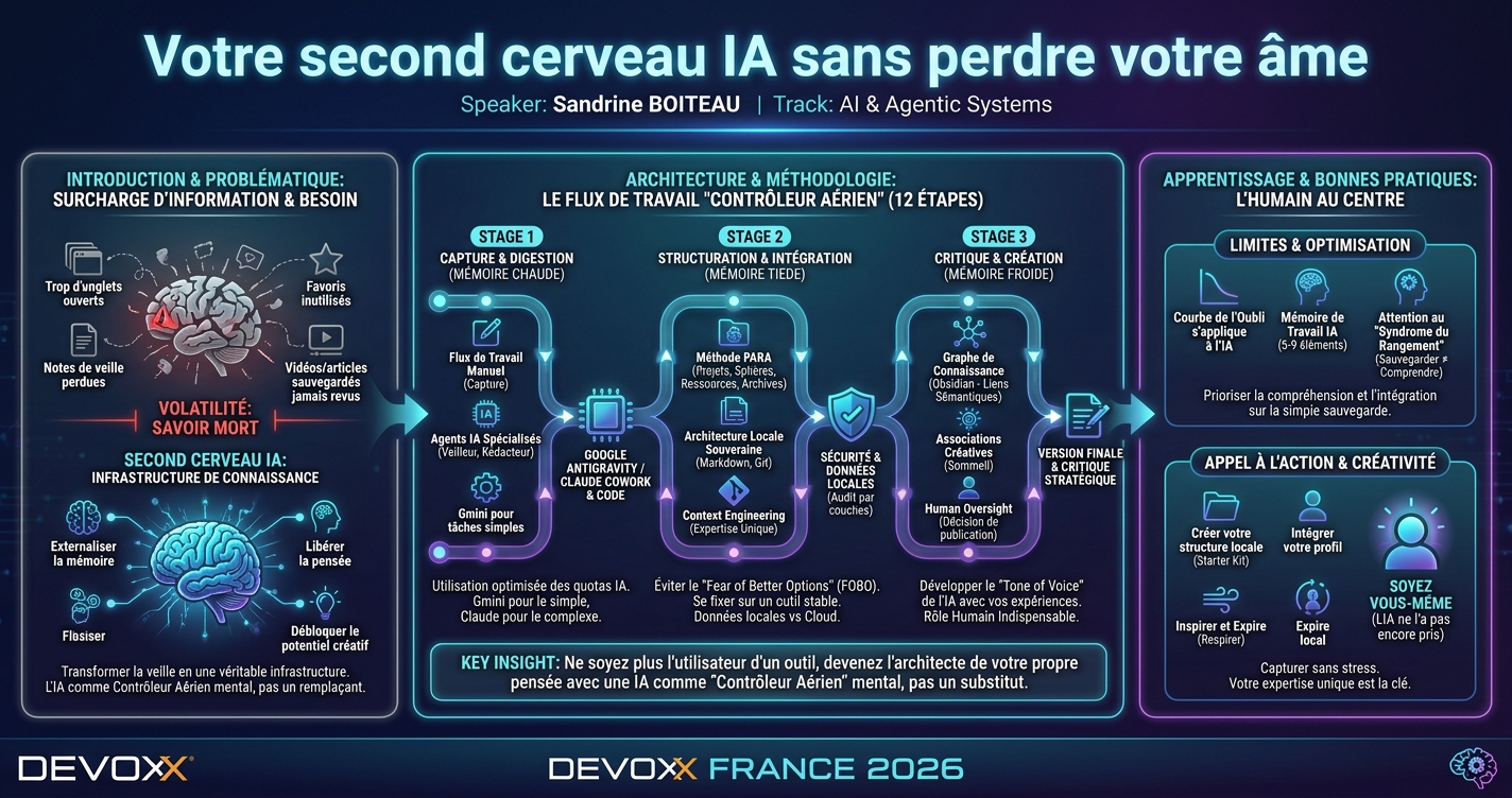 Votre second cerveau IA sans perdre votre âme infographic