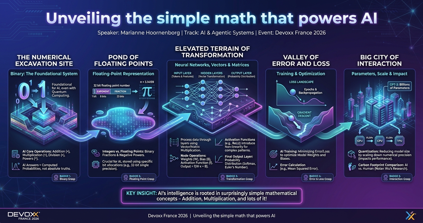 Unveiling the simple math that powers AI infographic