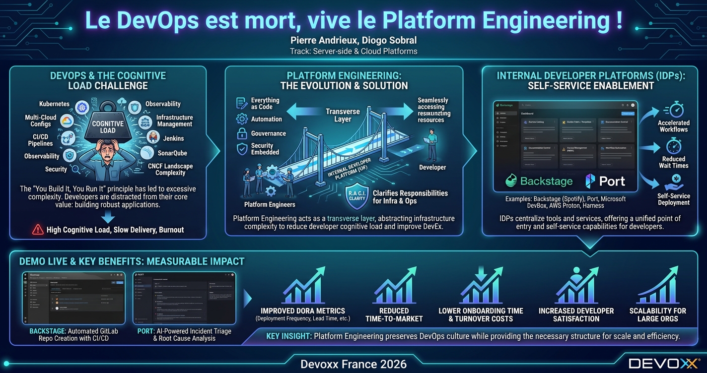 Le DevOps est mort, vive le Platform Engineering ! infographic