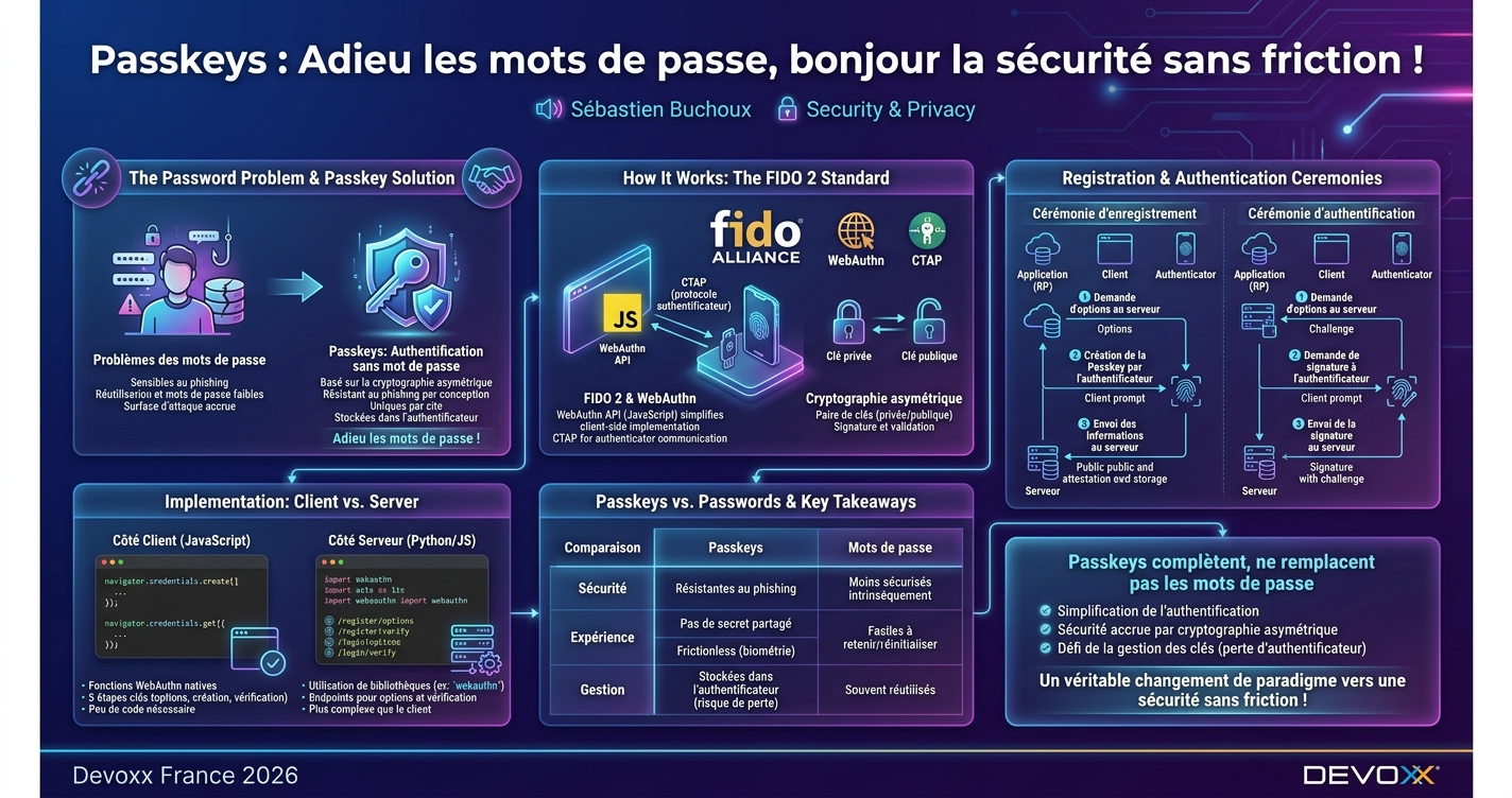 Passkeys : Adieu les mots de passe, bonjour la sécurité sans friction ! infographic