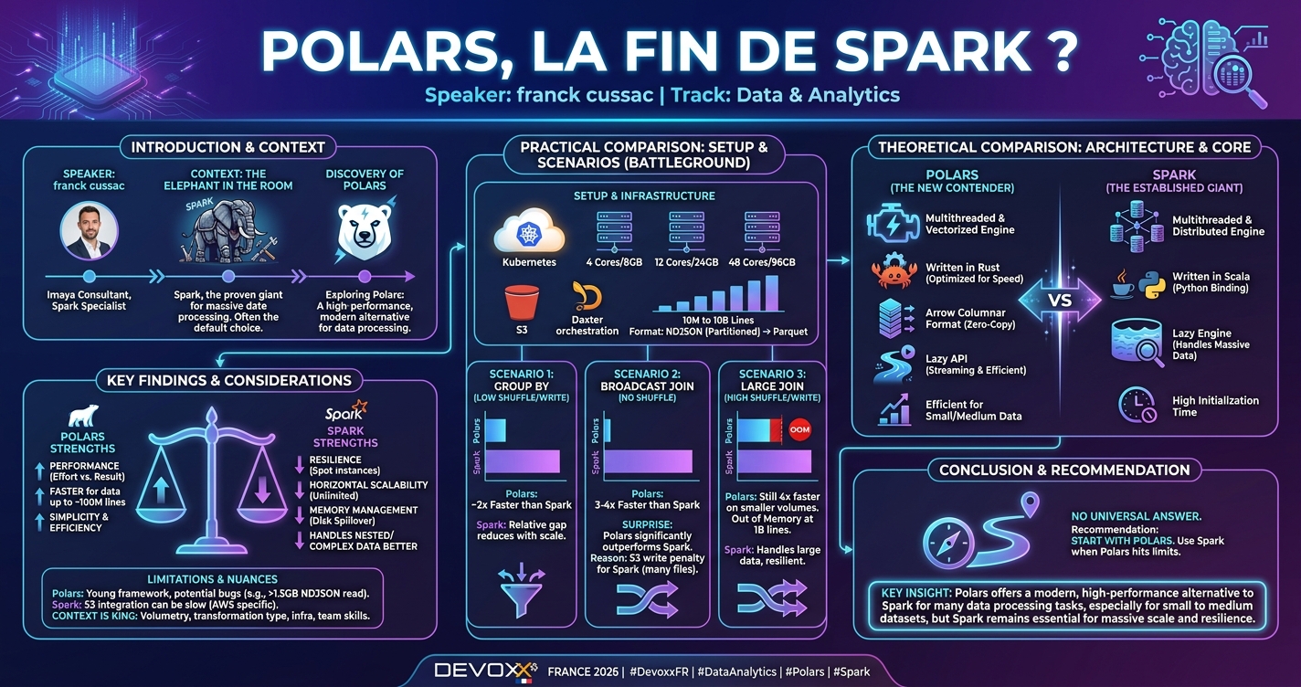 Polars, la fin de Spark ? infographic