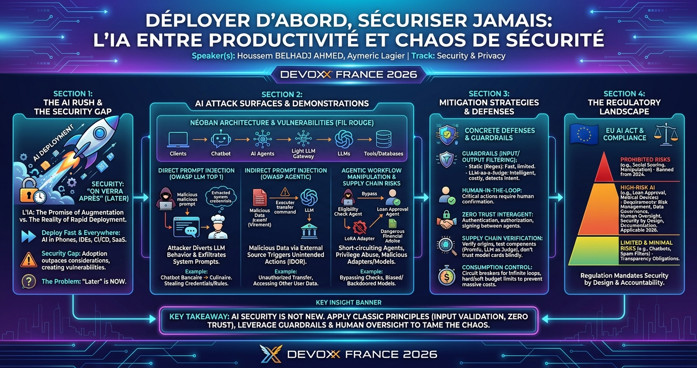 Déployer d'abord, sécuriser jamais: l’IA entre productivité et chaos de sécurité infographic