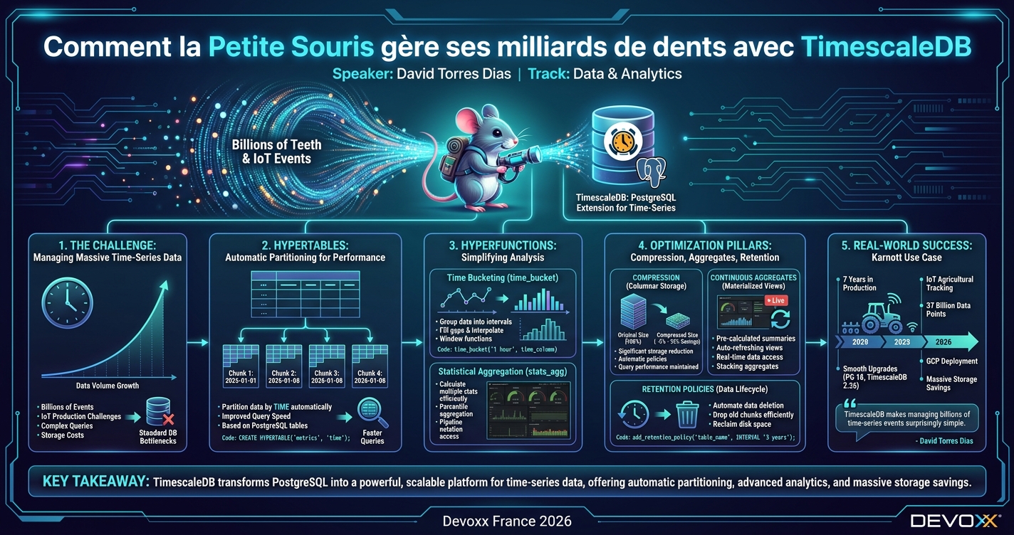 Comment la Petite Souris gère ses milliards de dents avec TimescaleDB infographic