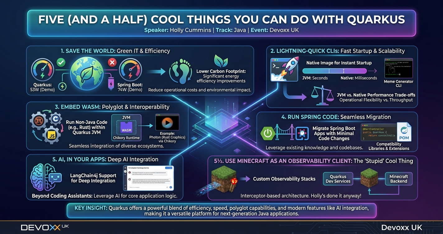 Five (and a half) Cool Things You Can Do With Quarkus infographic