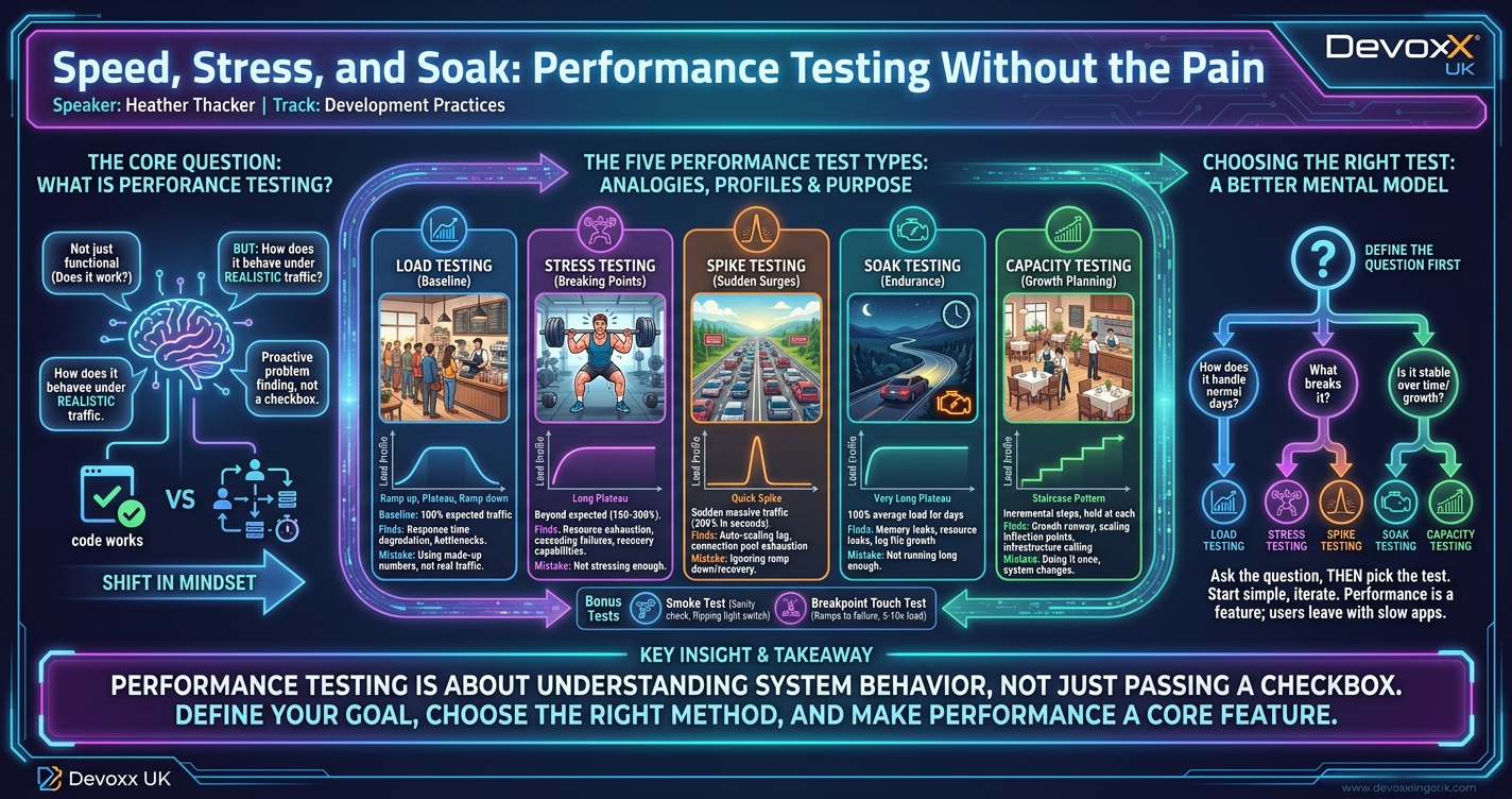 Speed, Stress, and Soak: Performance Testing Without the Pain infographic