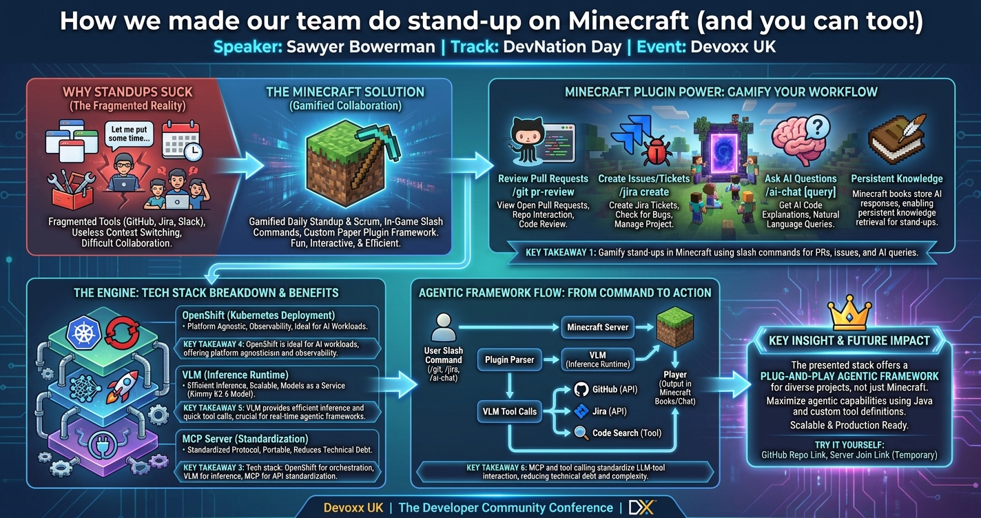 How we made our team do stand-up on Minecraft (and you can too!) infographic