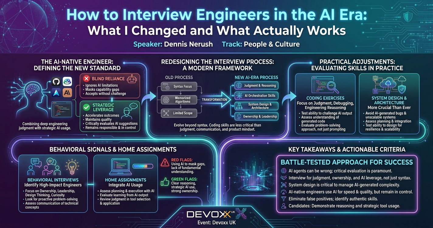 How to Interview Engineers in the AI Era: What I Changed and What Actually Works infographic