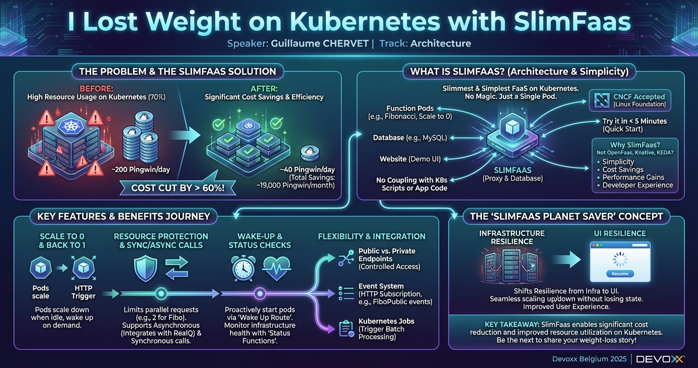 I Lost Weight on Kubernetes with **SlimFaas** infographic