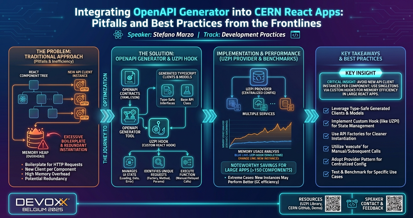 Integrating OpenAPI Generator into CERN React Apps: Pitfalls and Best Practices from the Frontlines infographic